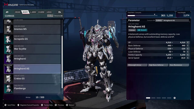 Hình ảnh gameplay Daemon X Machina Titanic Scion v1.1.0-P2P