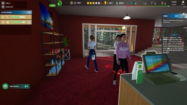 Hình ảnh gameplay Cafe Owner Simulator-TENOKE