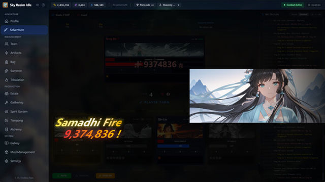 Hình ảnh gameplay Sky Realm Idle-TENOKE