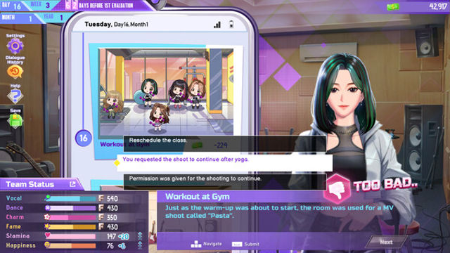 Hình ảnh gameplay K-pop Idol Stories Road to Debut-TENOKE
