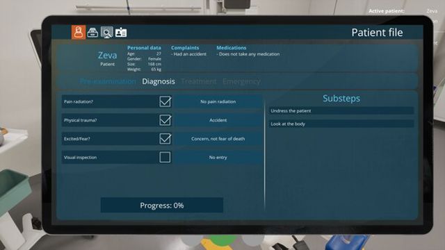 Hình ảnh gameplay Emergency Room Simulator-P2P