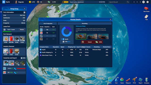 Hình ảnh gameplay Global Magnates Shipping Tycoon-TENOKE