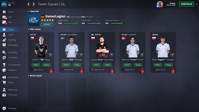 Hình ảnh gameplay Esports Manager 2026-TENOKE