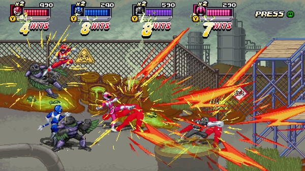 Hình ảnh gameplay Mighty Morphin Power Rangers Ritas Rewind-P2P