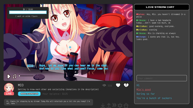 Hình ảnh gameplay I Hate My Waifu Streamer v1.0.5-P2P
