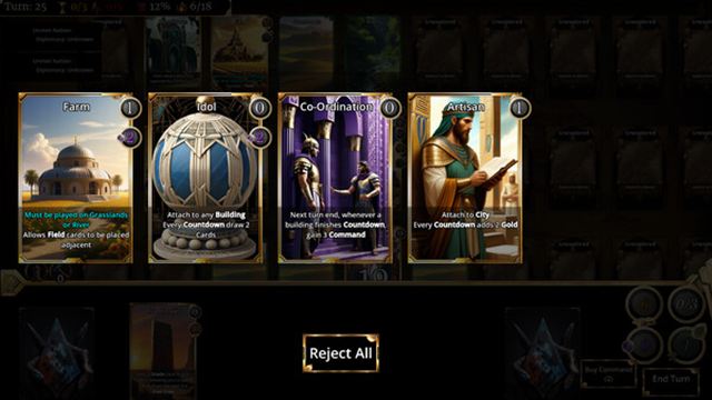 Hình ảnh gameplay Cardwoven Empires-TENOKE