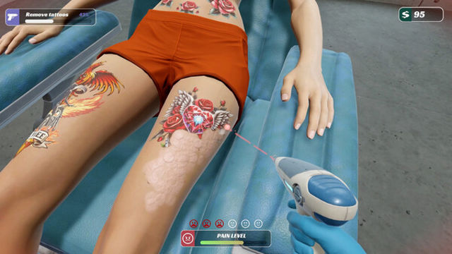 Hình ảnh gameplay Tattoo Removal Simulator-GoldBerg