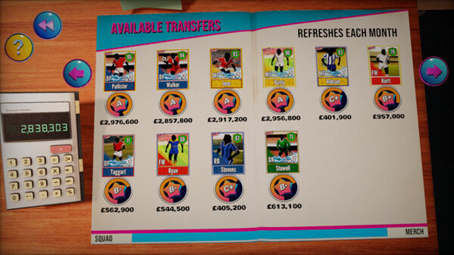 Hình ảnh gameplay NUTMEG A Nostalgic DB Football Manager-TENOKE