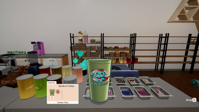 Hình ảnh gameplay Boba Cafe Simulator-TENOKE