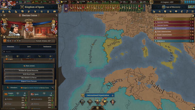 Hình ảnh gameplay Europa Universalis V Across the Pillars-RUNE