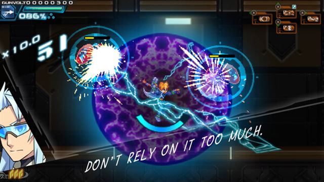 Hình ảnh gameplay Azure Striker Gunvolt Trilogy Enhanced-TENOKE