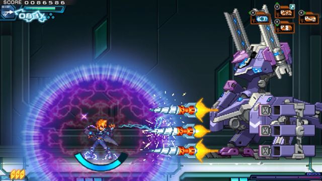 Hình ảnh gameplay Azure Striker Gunvolt Trilogy Enhanced-TENOKE