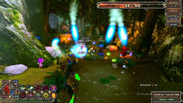 Hình ảnh gameplay Dungeon Defenders Warden Hero-TENOKE