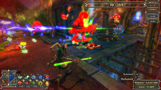 Hình ảnh gameplay Dungeon Defenders Warden Hero-TENOKE