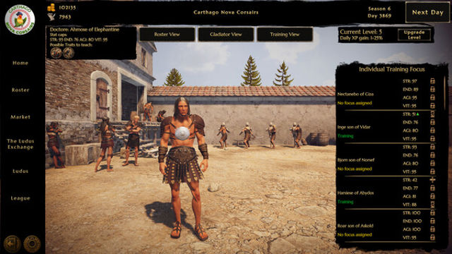 Hình ảnh gameplay Ludus Magnatus Gladiator Manager Sim Early Access