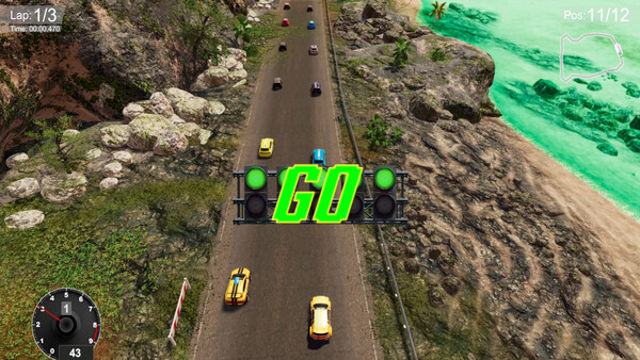 Hình ảnh gameplay Neon Curves Racing-TENOKE
