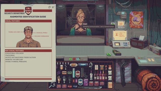 Hình ảnh gameplay Probably Stolen Cyberpunk Shopkeeper Sim-TENOKE