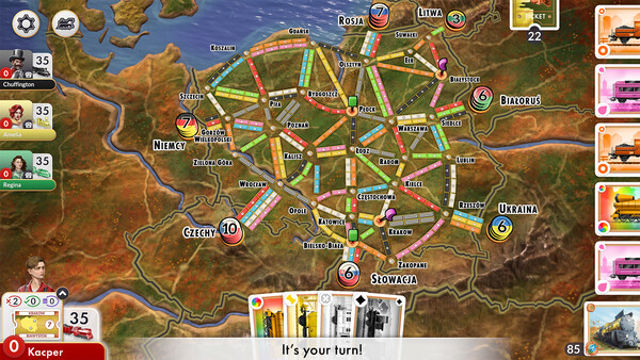 Hình ảnh gameplay Ticket to Ride Poland Expansion-TENOKE