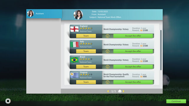 Hình ảnh gameplay Football Tactics And Glory World Championship-P2P