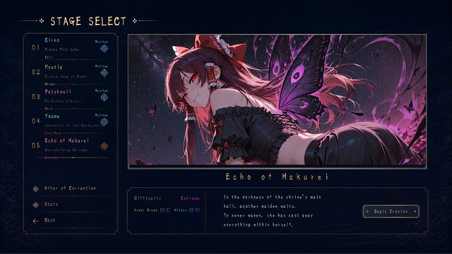 Hình ảnh gameplay Touhou Erosion The FS Maiden of Paradise-TENOKE