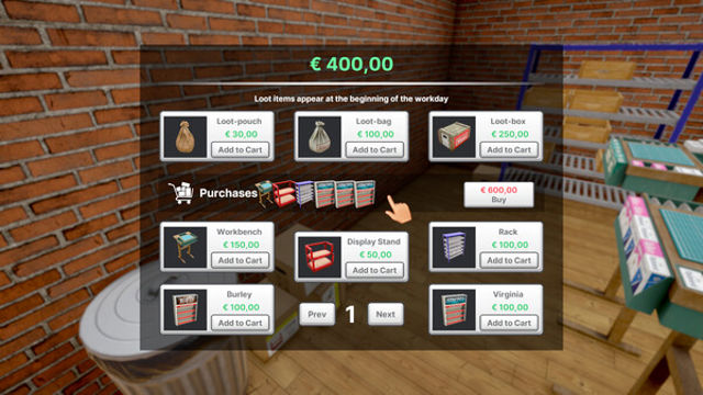 Hình ảnh gameplay Nicotine Merchant Simulator Early Access